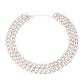 Silver Double Layered Cuban Chain
