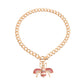Pink Bee Toggle Necklace