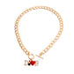 Gold Designer Inspired Toggle Necklace
