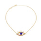 Multi Color Evil Eye Station Pendant Chain