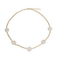 Gold Station Round Greek Key Necklace