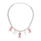 Silver Breast Cancer Charm Chain