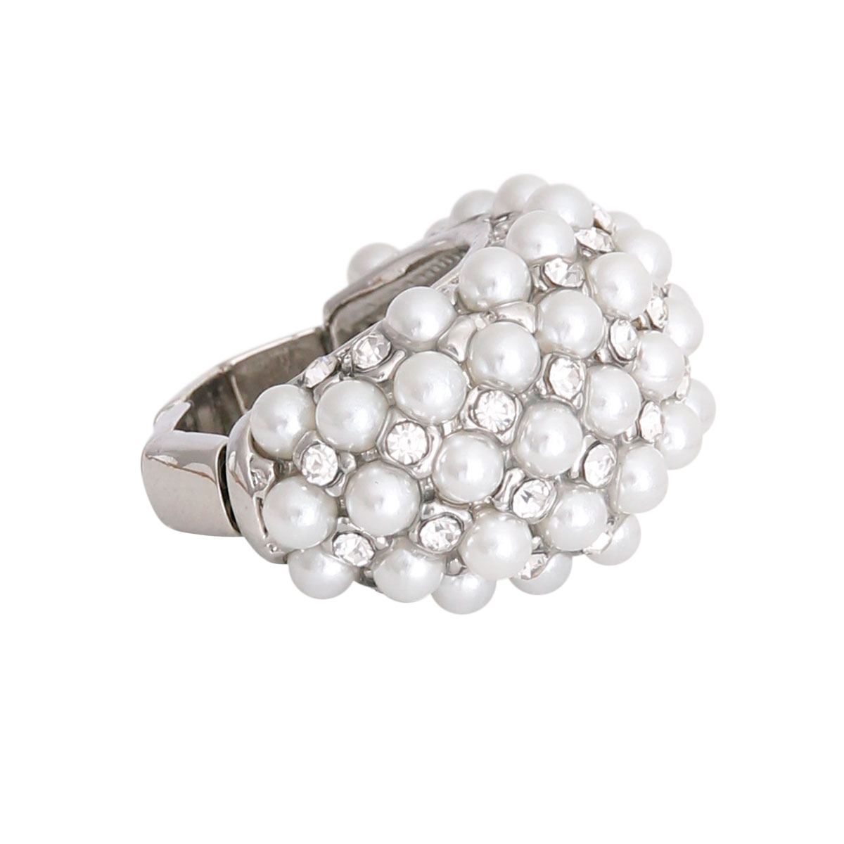 Dome White Pearl Ring