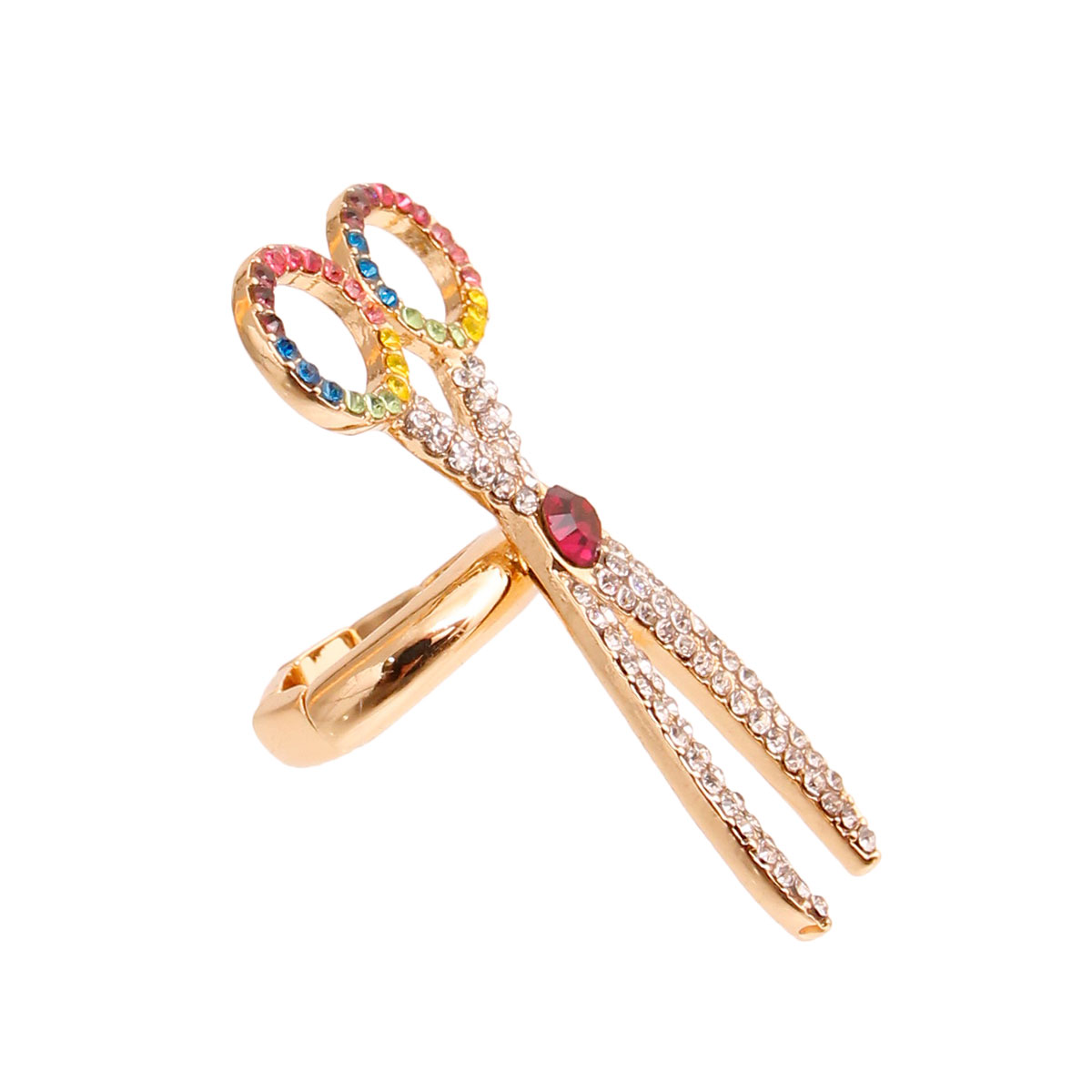 Multi Color Scissor Ring