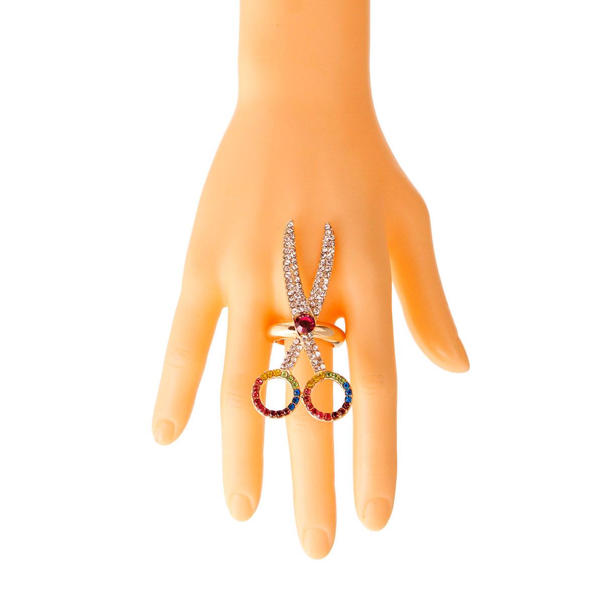 Multi Color Scissor Ring