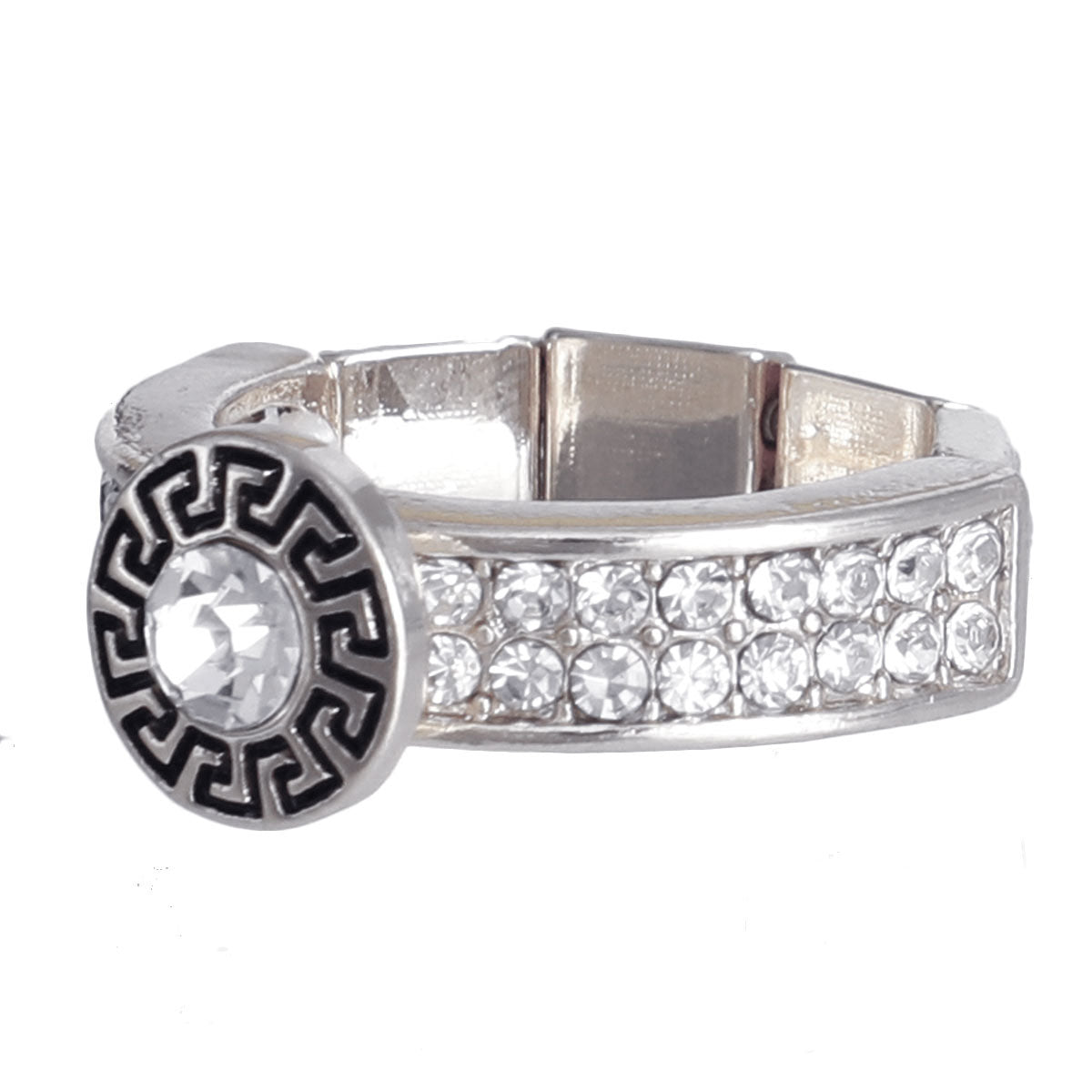 Designer Accent Silver Ring