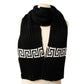 Designer White and Black Scarf