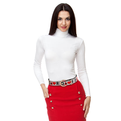 Designer Inspired Red Rhinestone Belt