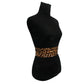Leopard Leather Wrap Belt