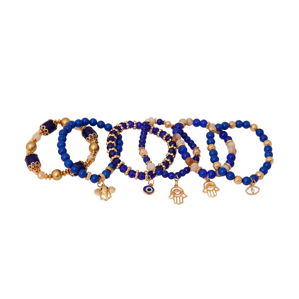 Hamsa Stretch Bracelet Set