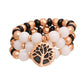 Black Tree of Life Charm 3 Pcs Bracelets