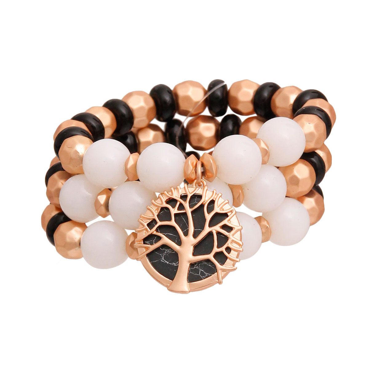 Black Tree of Life Charm 3 Pcs Bracelets