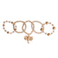 Brown Glass Bead Love Bracelets