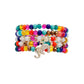 Rainbow Glass 5 Pcs Elephant Bracelets