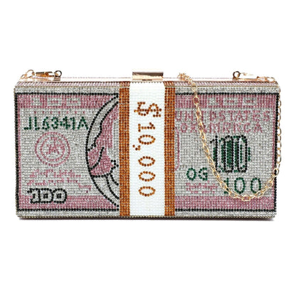 Pink Bling $10K Rectangle Clutch