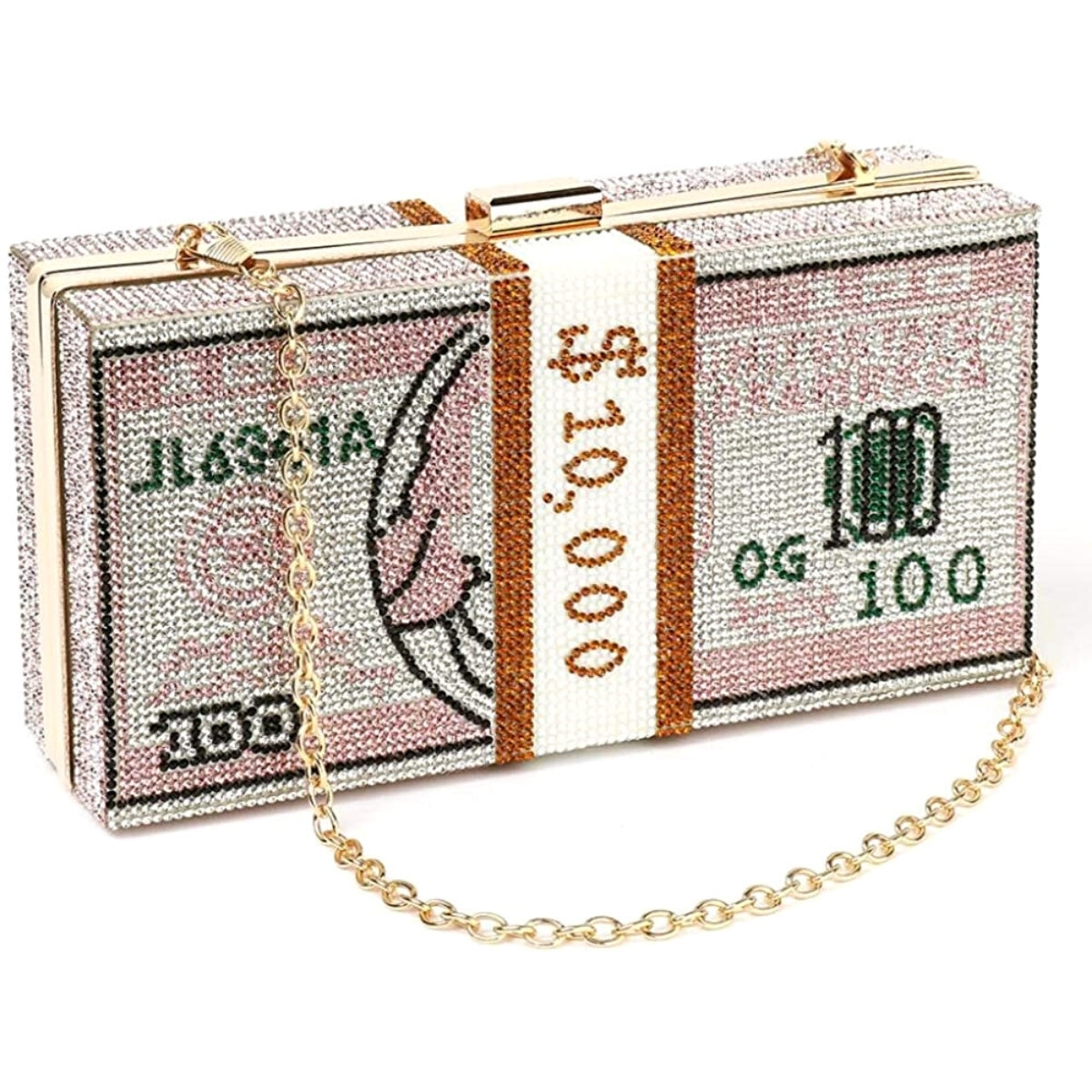 Pink Bling $10K Rectangle Clutch