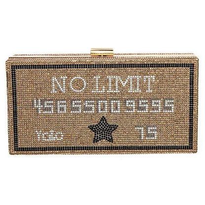 Gold Bling Credit Card Clutch