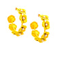 Yellow Flower Covered Hoops