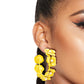 Yellow Flower Covered Hoops