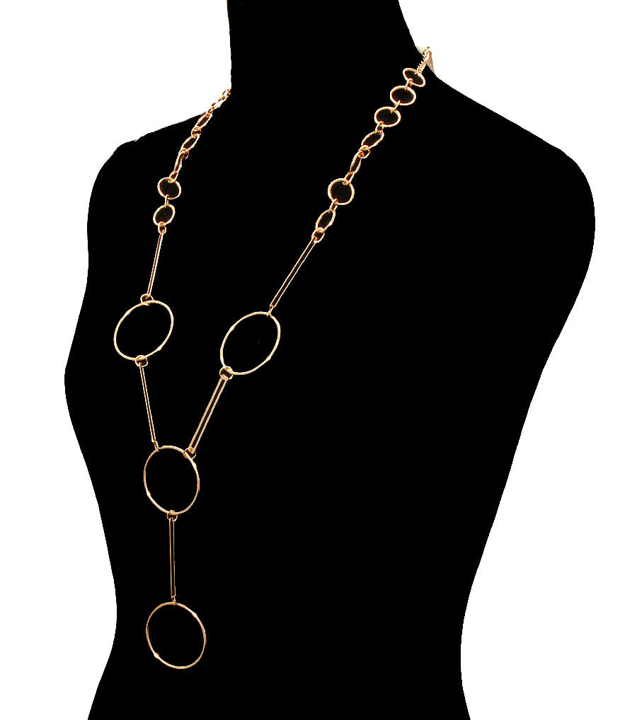 Long metal Necklace Set