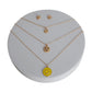 Gold 3 Layer Yellow Smiley Face Necklace