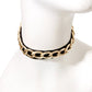 Metal with Leather Choker