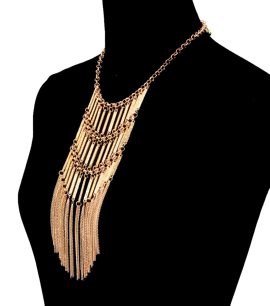 Metal Drop Necklace Set