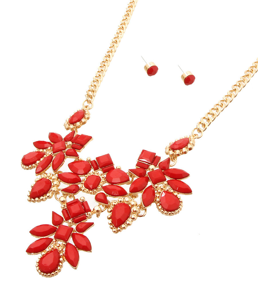 Flowers Necklace Set