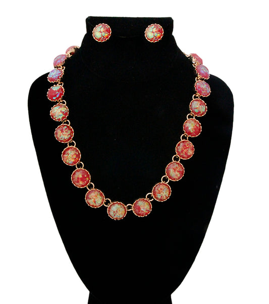 Exotic Stone Necklace Set