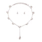 Silver Crystal Link Necklace