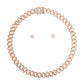 Gold Locked Square Cuban Chain