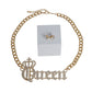 Gold Crowned Queen Necklace