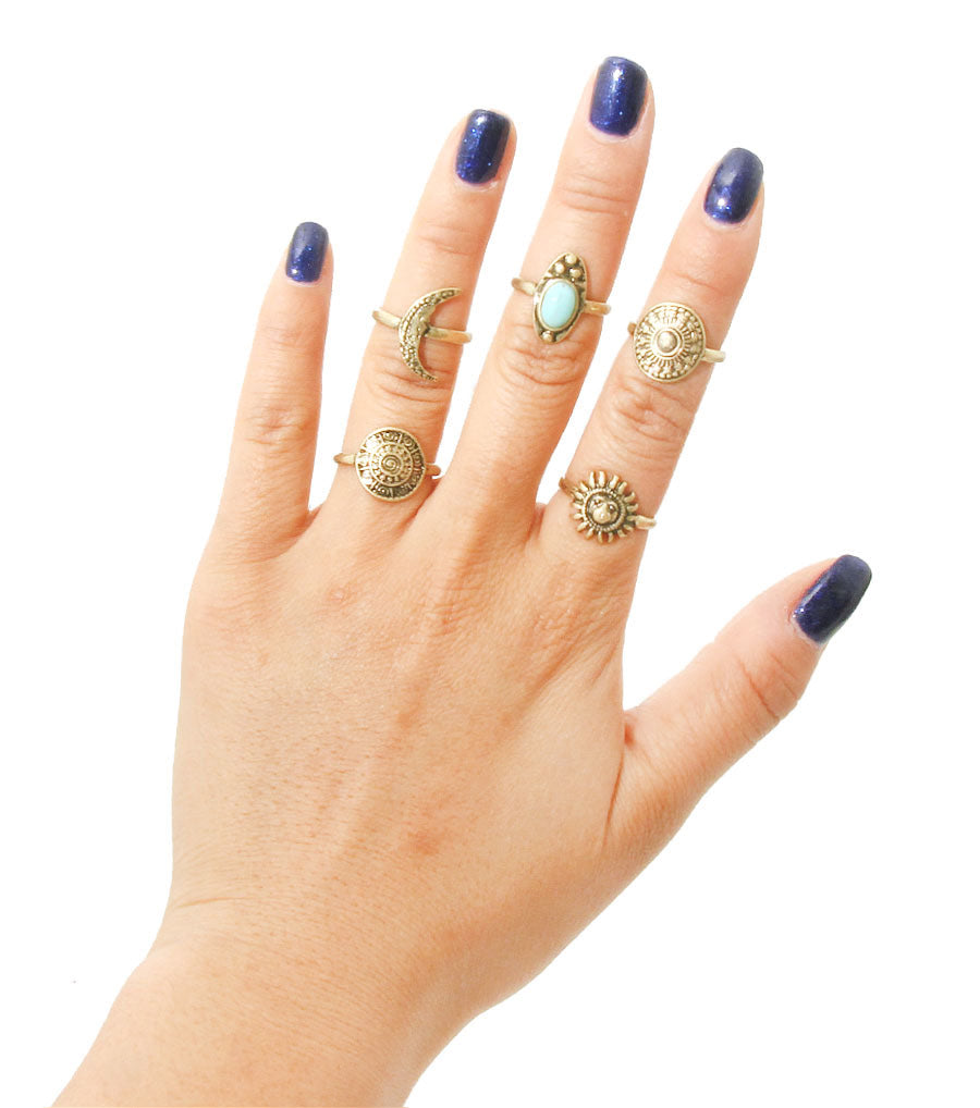 Bohemian Ring Set