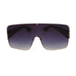 Black Gradient Square Visor Sunglasses