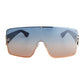 Orange Gradient Square Visor Sunglasses