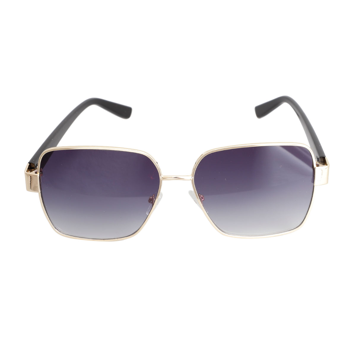 Black Lens Gold Wire Frame Sunglasses