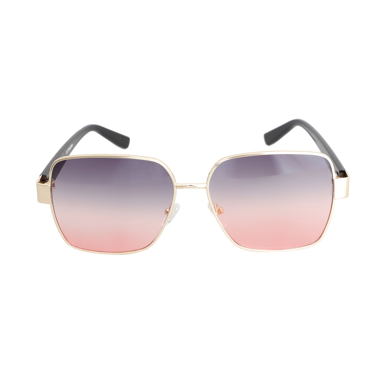 Pink Lens Gold Wire Frame Sunglasses