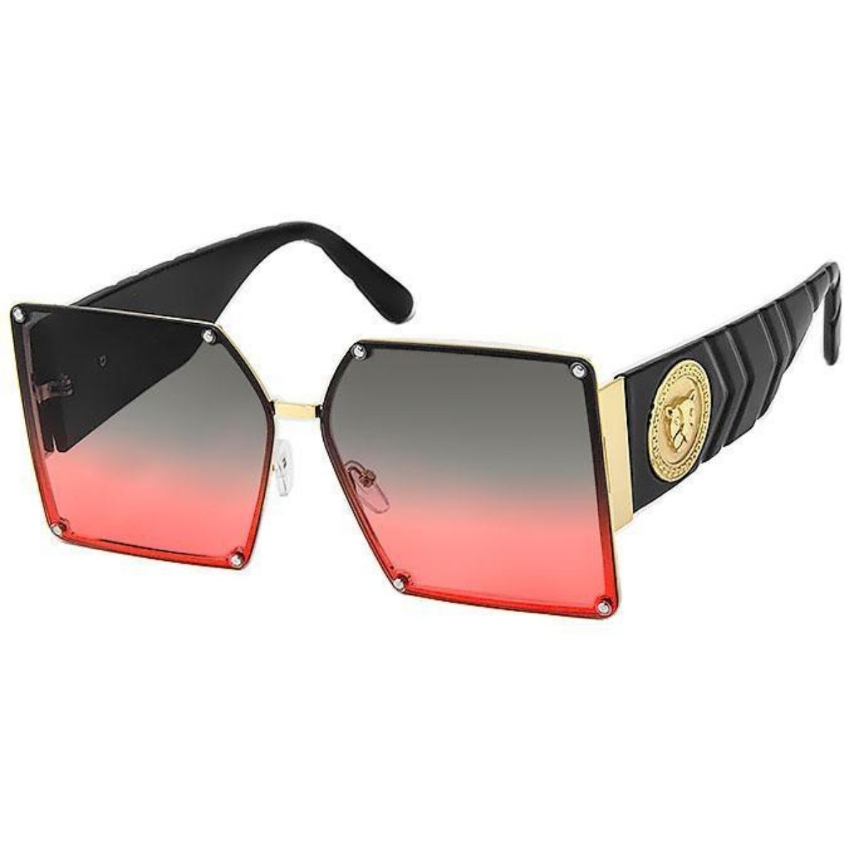 Designer Red Key Pink Sunglasses