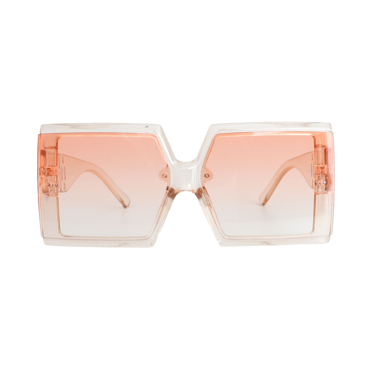 Shiny Orange Square Painted Sunglasses