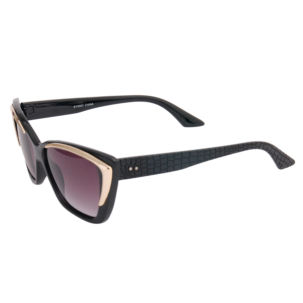 Black Gold Edge Prada Inspired Sunglasses