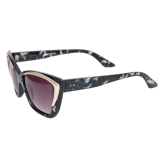 Gray Gold Edge Prada Inspired Cat Eye Sunglasses