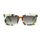 Green Graphic Print Sunglasses