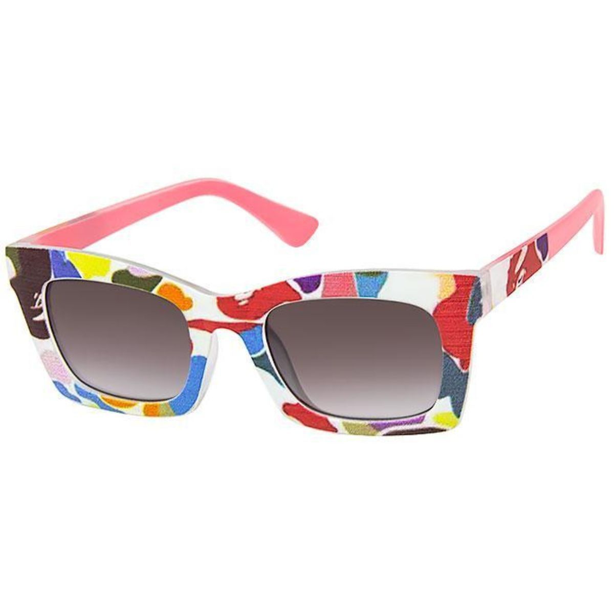 Pink Graphic Print Sunglasses