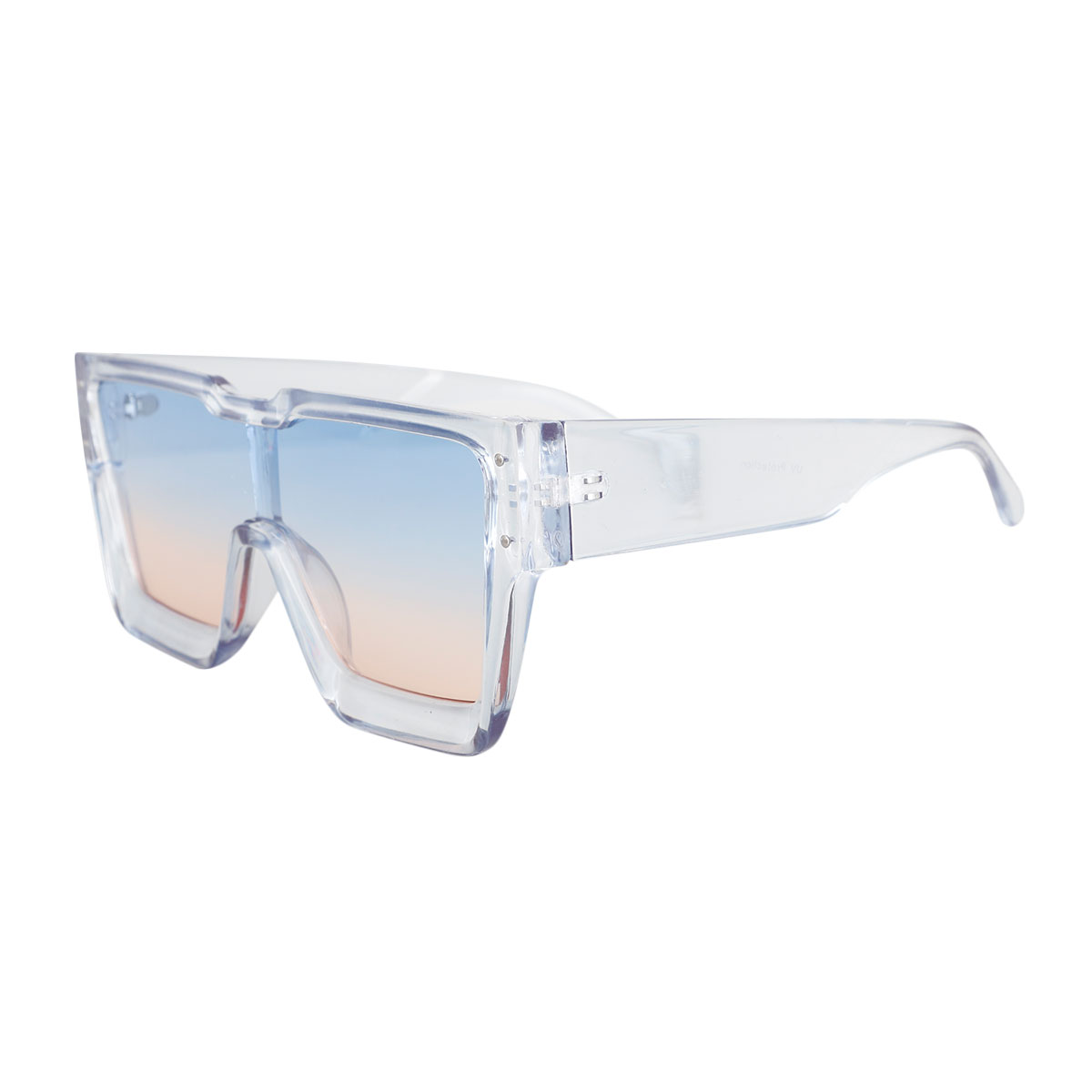 Blue Square Thick Frame Sunglasses