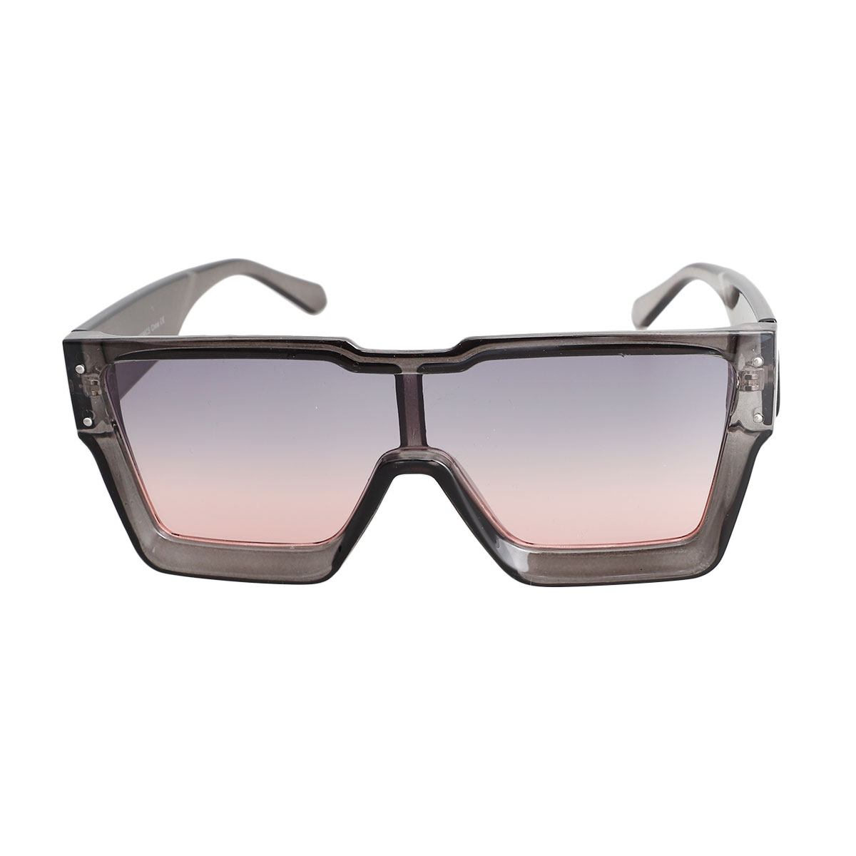 Gray Square Thick Frame Sunglasses