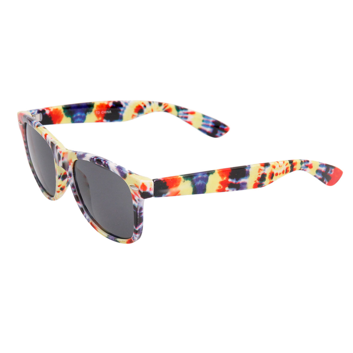 Yellow Tie Dye Wayfarer Sunglasses