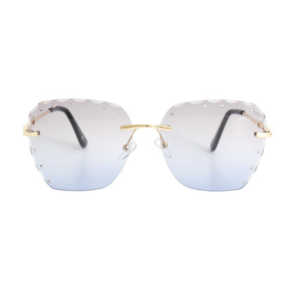 Blue Diamond Cut Sunglasses