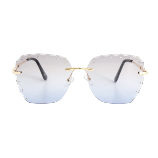 Blue Diamond Cut Sunglasses