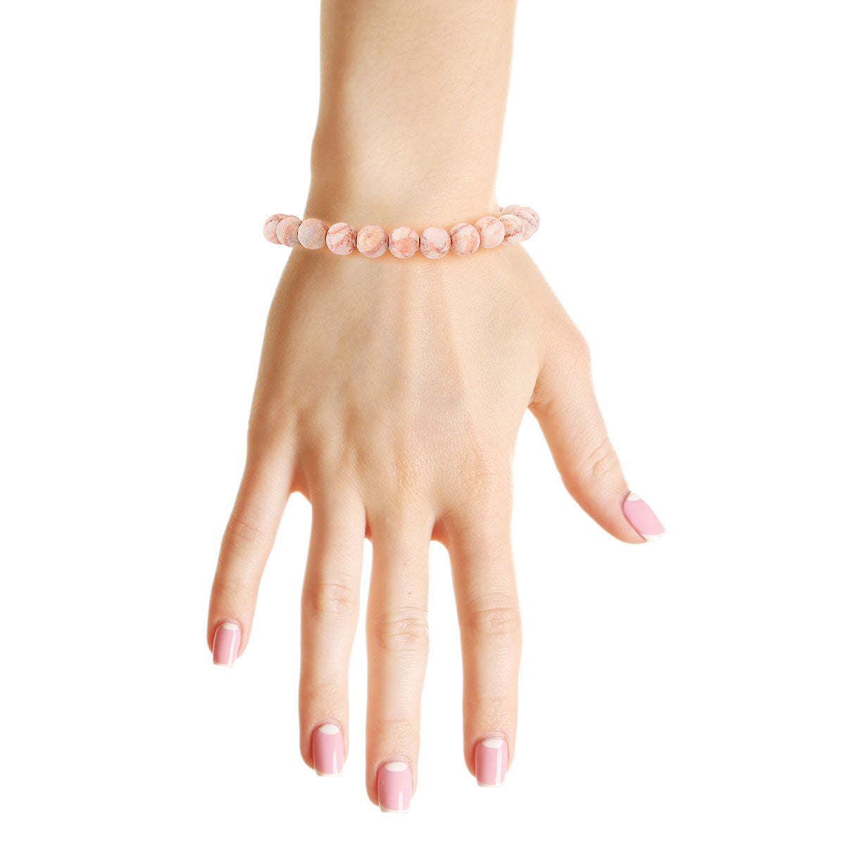 Light Pink Stone 8mm Bracelet