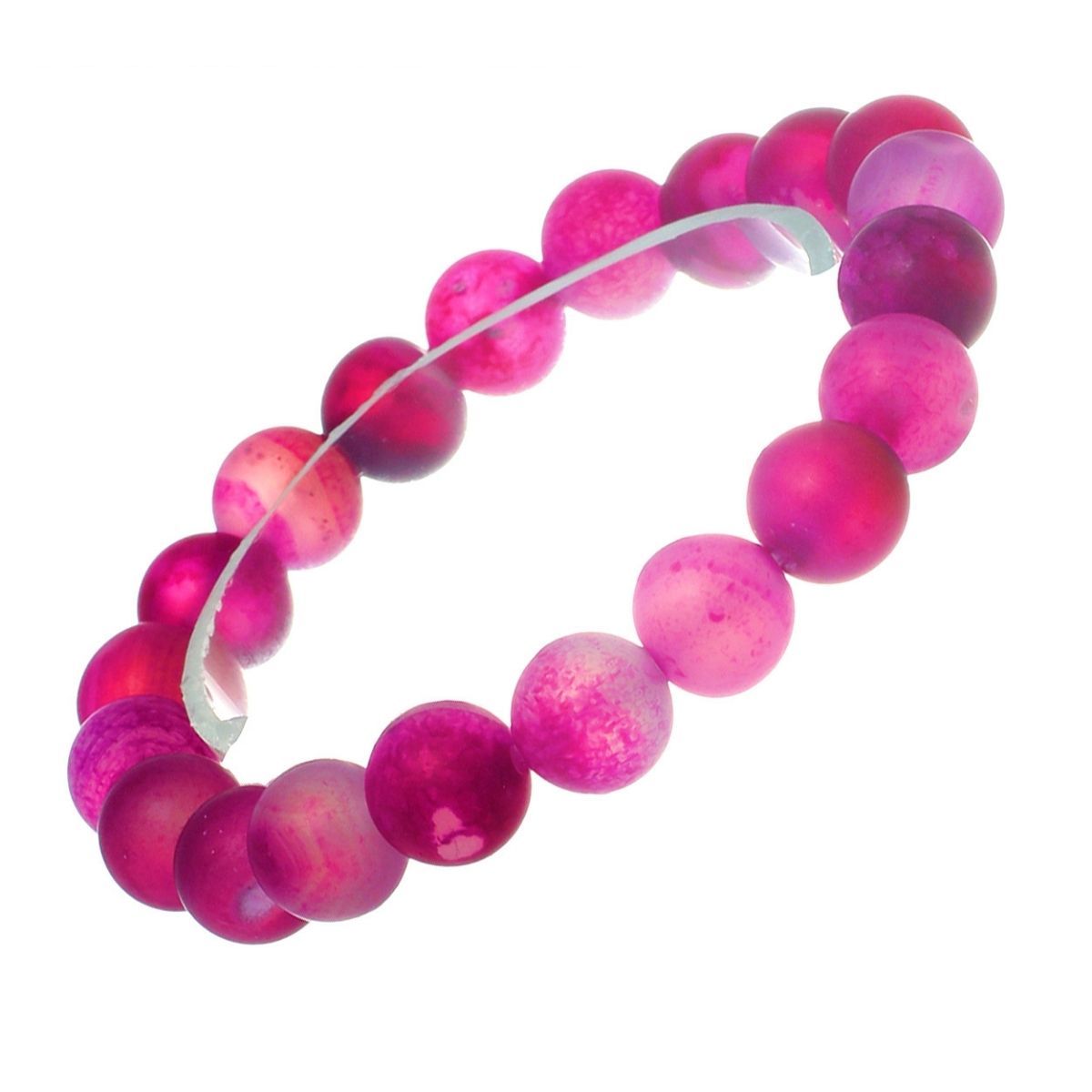 Fuchsia Stone 10mm Bracelet